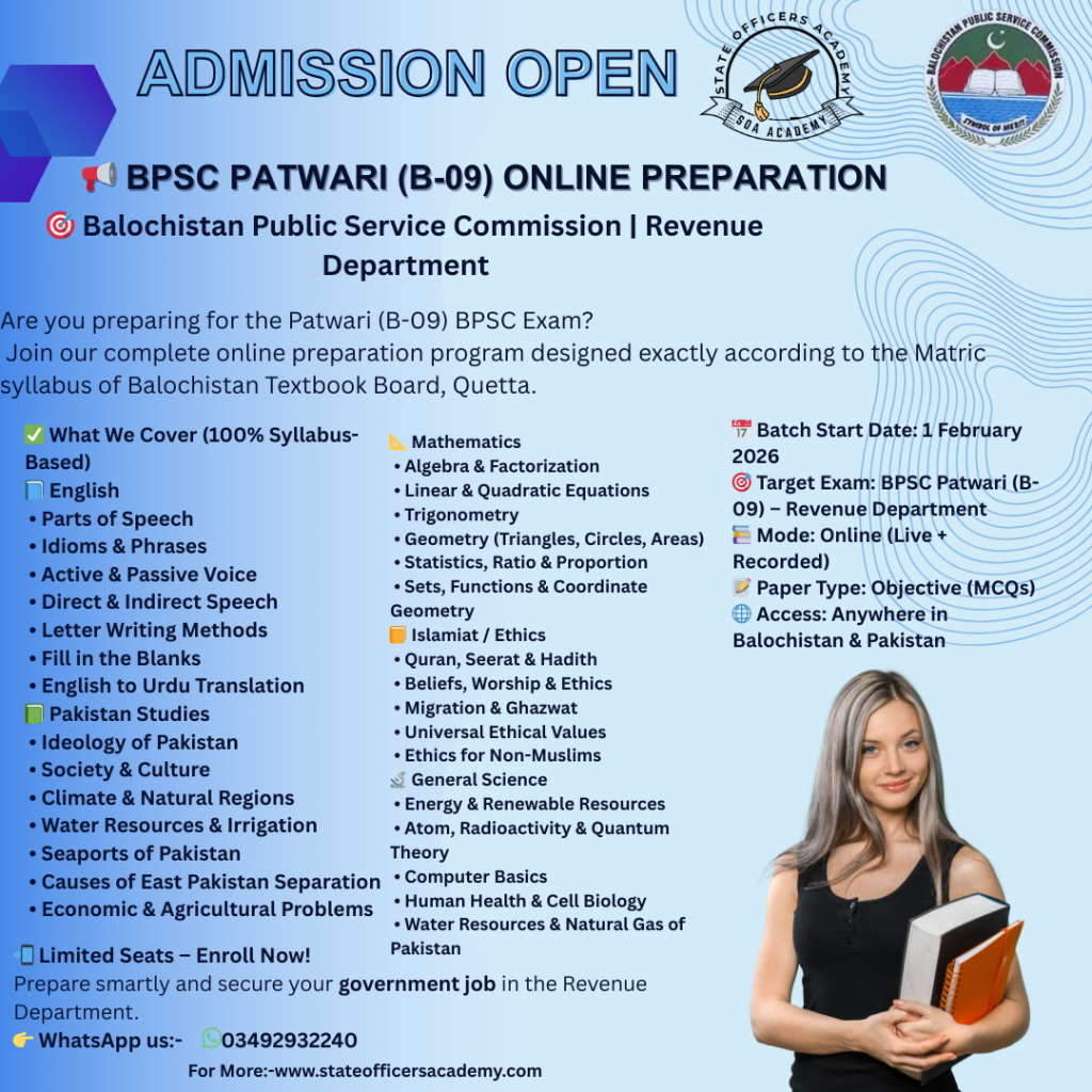 BPSC Patwari Syllabus