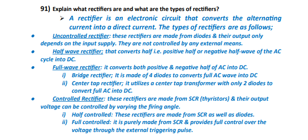 electrical interview questions