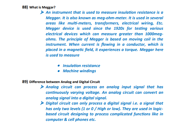 electrical interview questions