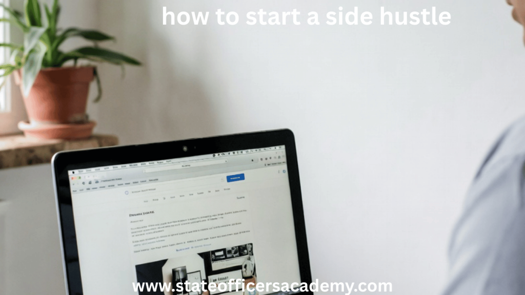 how to start a side hustle