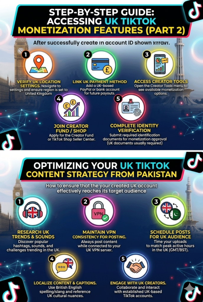 how to make uk tiktok account in pakistan