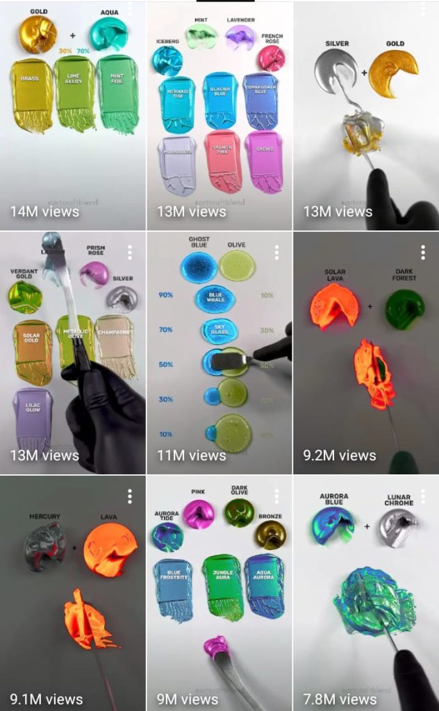 color mixing video