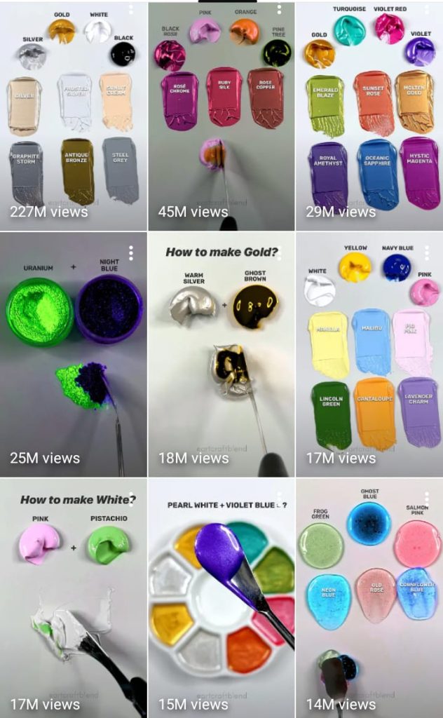color mixing video