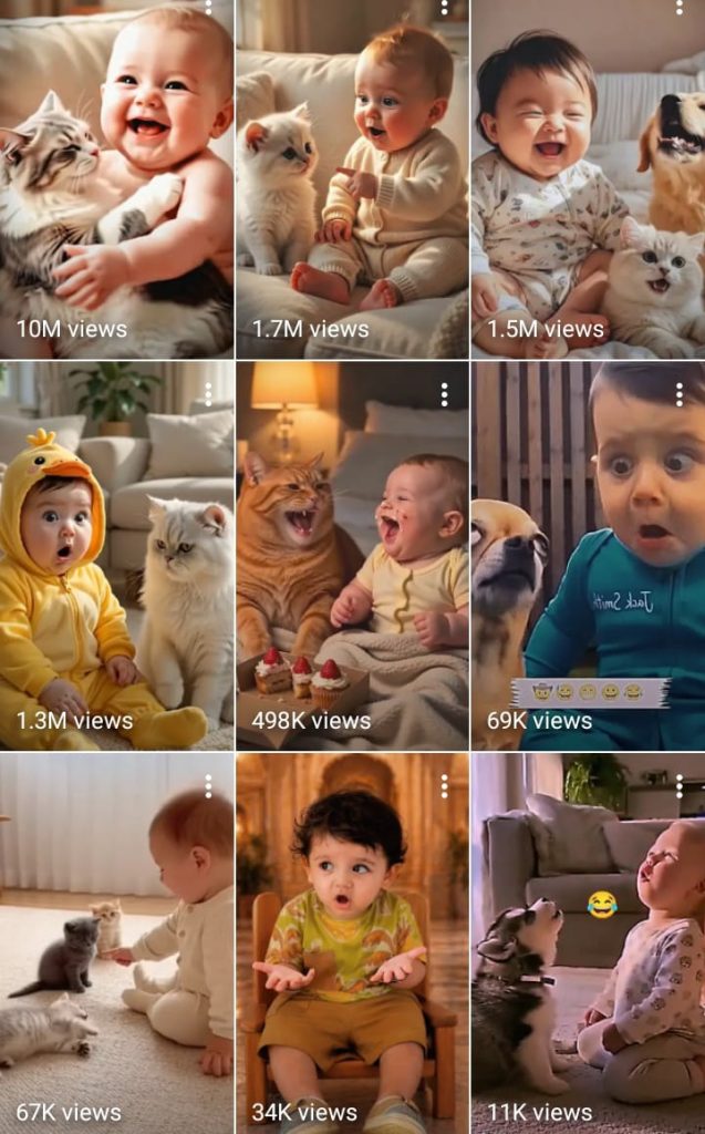 AI Baby & Cat Question Videos