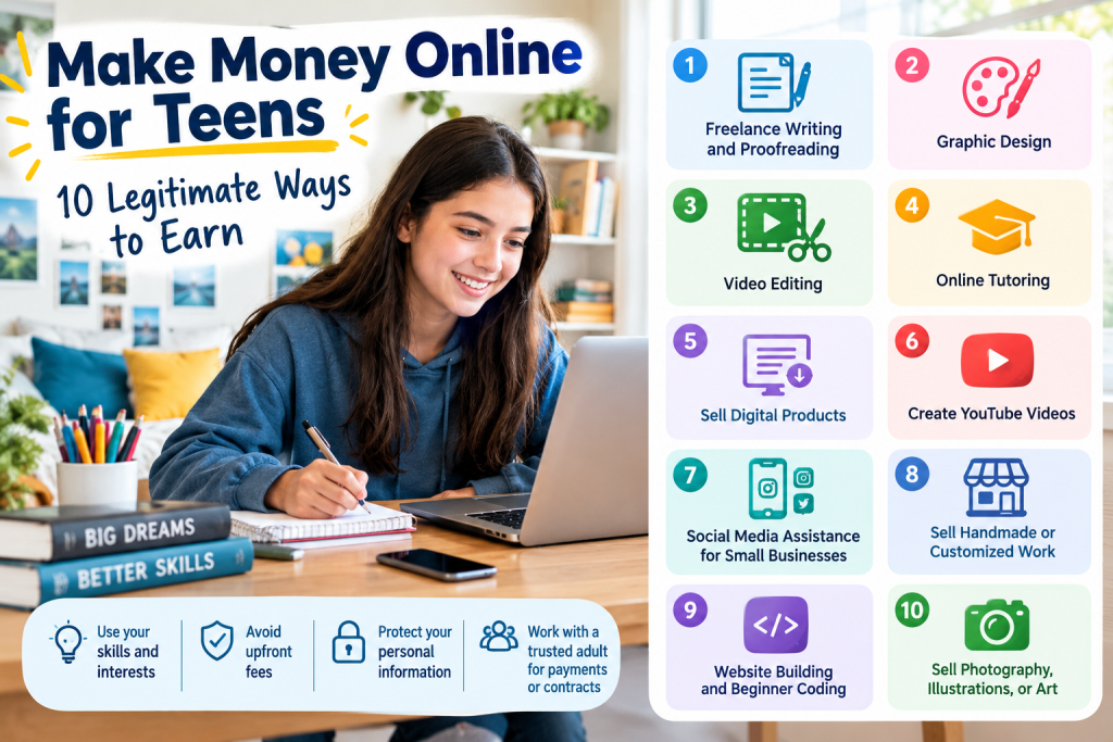 Make Money Online for Teens