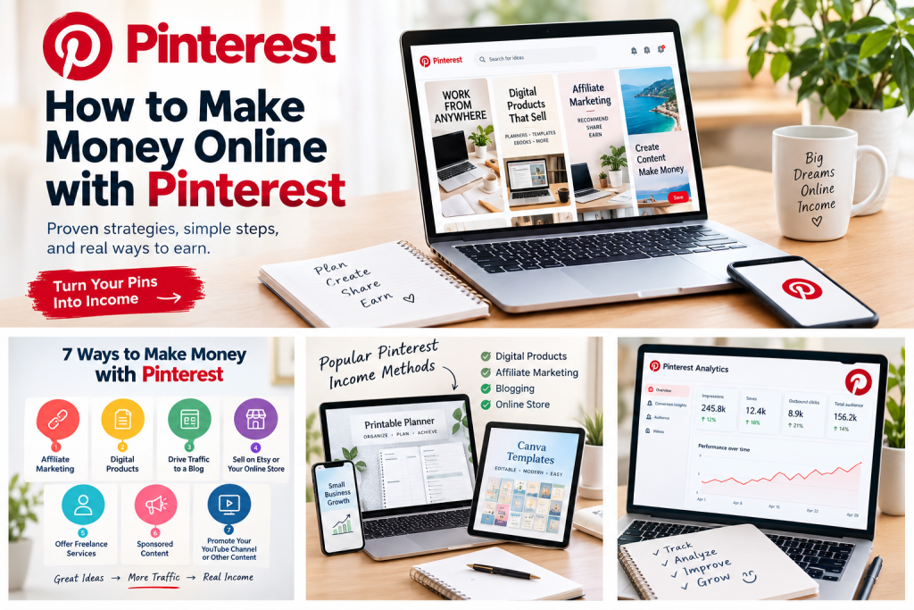 how to make money online pinterest
